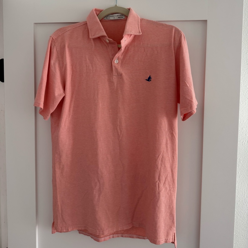 Holderness & Bourne Mens Golf Polo / Shirt | size: Medium | color: peach